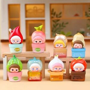 Cute Vegetable-Themed Figurines